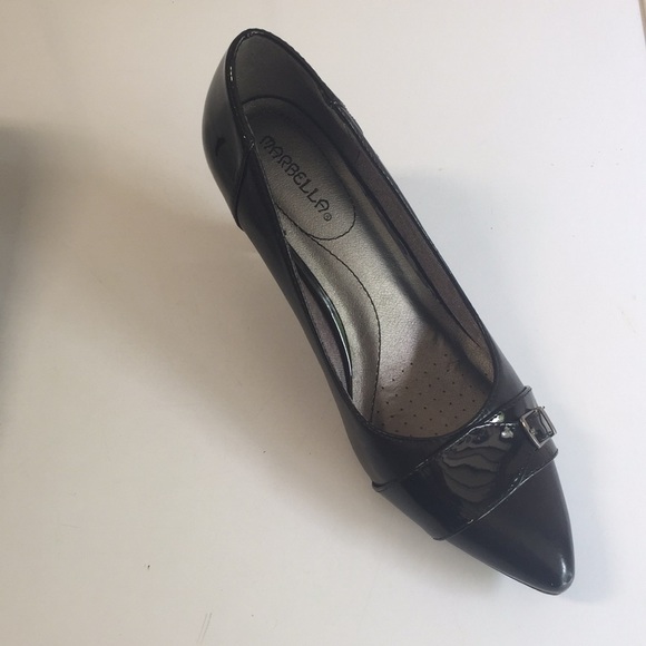 Marbella Black Pointed toe heels - Picture 2 of 16